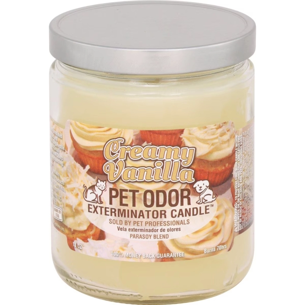 [Q-3568-45] SMOKE ODOR CANDLE 13OZ (Caramel Vanilla Latte)