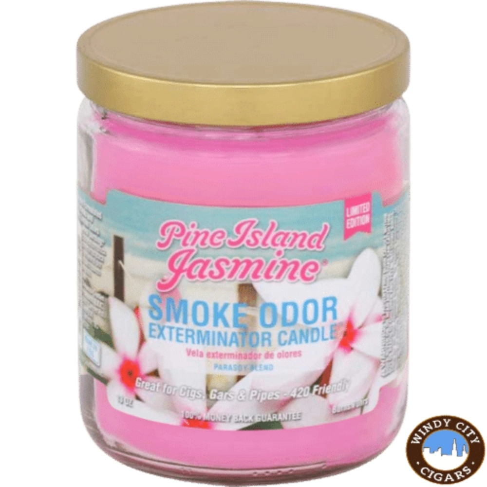 [Q-3568-50] SMOKE ODOR CANDLE 13OZ (Pine Island Jasmine)