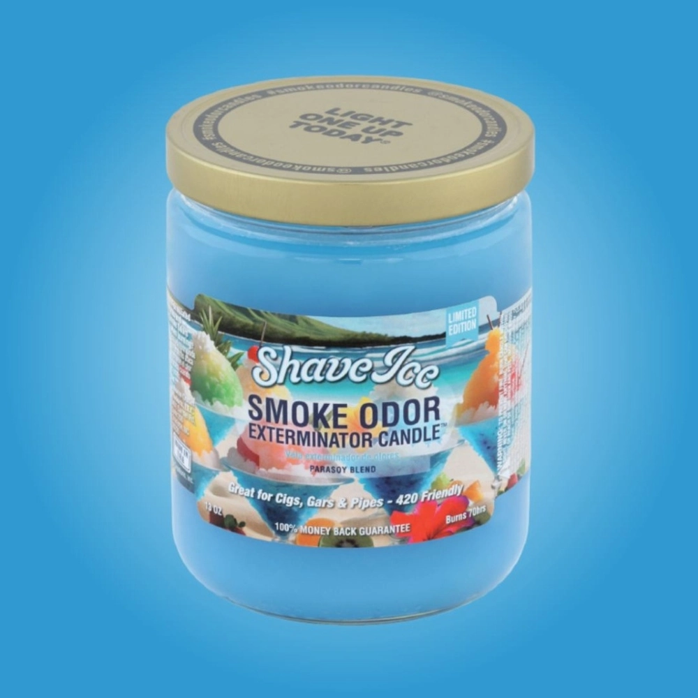 [Q-3568-08] SMOKE ODOR CANDLE 13OZ (Shave Ice jars)