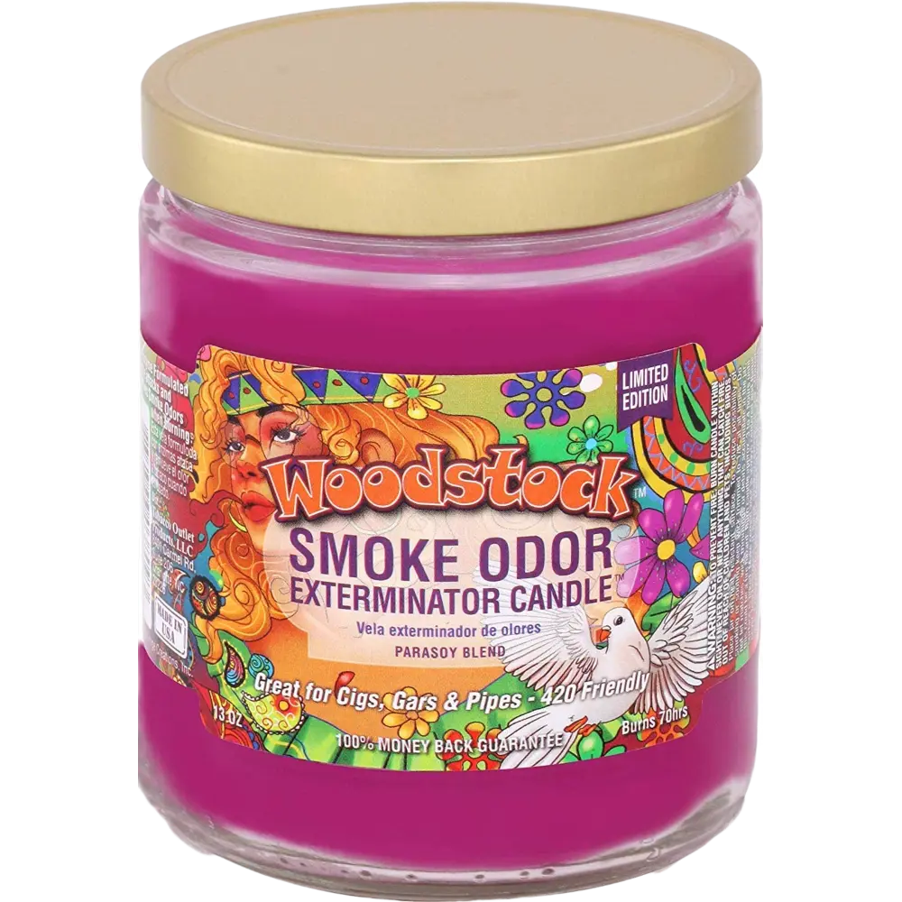 [Q-3568-35] SMOKE ODOR CANDLE 13OZ (WoodStock)