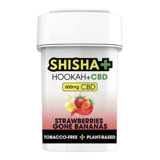 [Q-3326-02] SHISHA HOOKAH PLUS 600MG CBD 100G (Strawberries Gone Bananas)