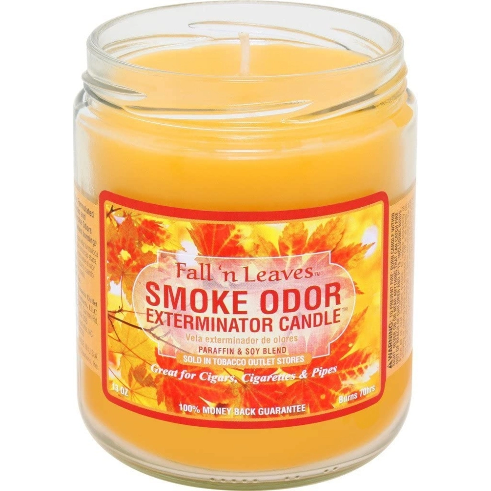 [Q-3568-59] SMOKE ODOR CANDLE 13OZ (Fall N Leaves)