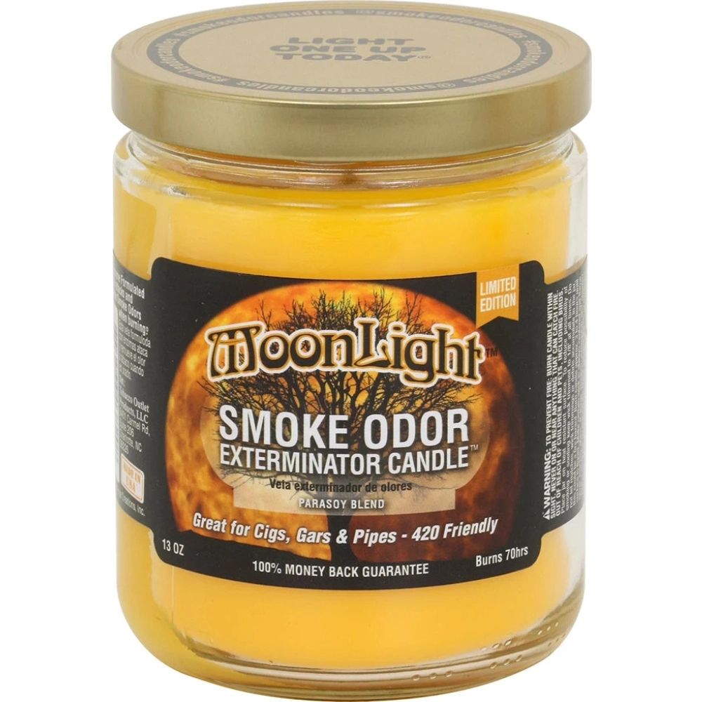 [Q-3568-61] SMOKE ODOR CANDLE 13OZ (MoonLight Jars)