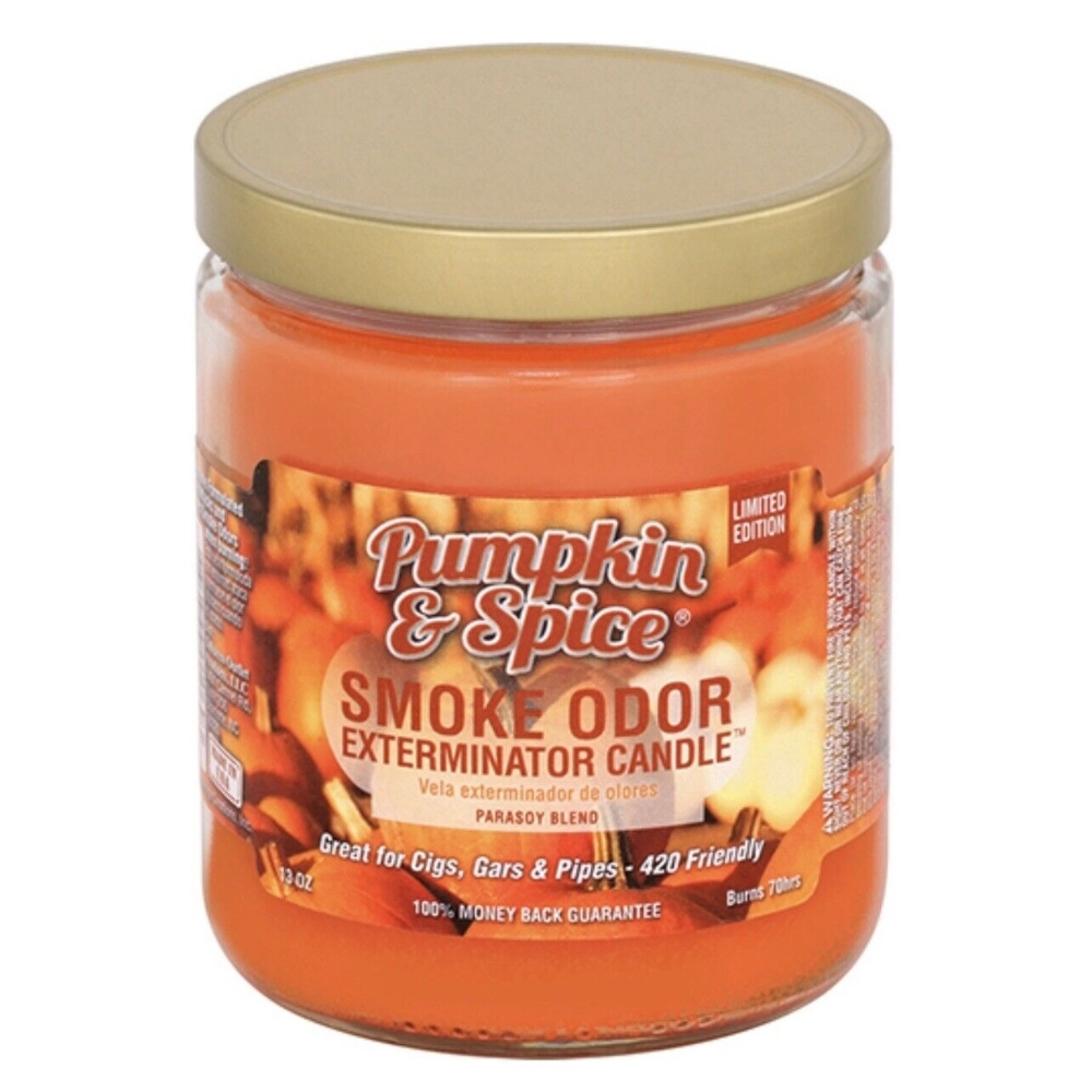 [Q-3568-58] SMOKE ODOR CANDLE 13OZ (Pumpkin Spice)