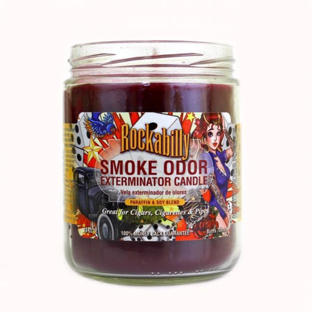 [Q-3568-56] SMOKE ODOR CANDLE 13OZ (Rockabilly)