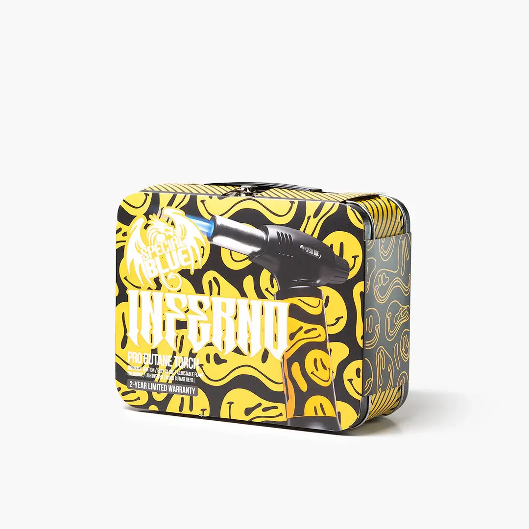[Q-2641-03] INFERNO TORCH W/STASH BOX - (Smiley)