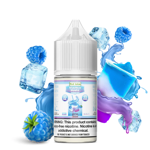 [Q-3094-10] POD JUICE 30ML (Blue Razz Slushy Freeze, 55mg)