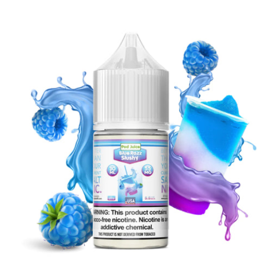 [Q-3094-24] POD JUICE 30ML (Blue Razz Slushy, 55mg)