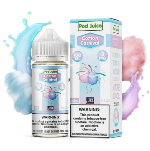 [Q-3093-05] POD JUICE 100ML (3MG, Cotton Clouds)