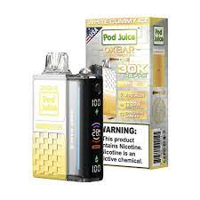 [Q-3098-20] POD JUICE X OXBAR MAGIC 30K PUFFS 13ML 5PK (White Gummy Ice)