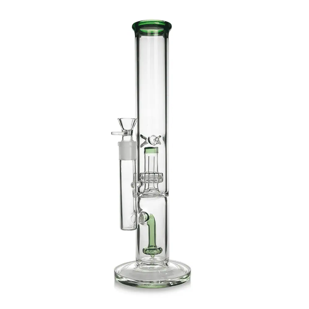 WATERPIPE 15" DOUBLE SHOWERHEAD PERC 18MM BOWL HEAD