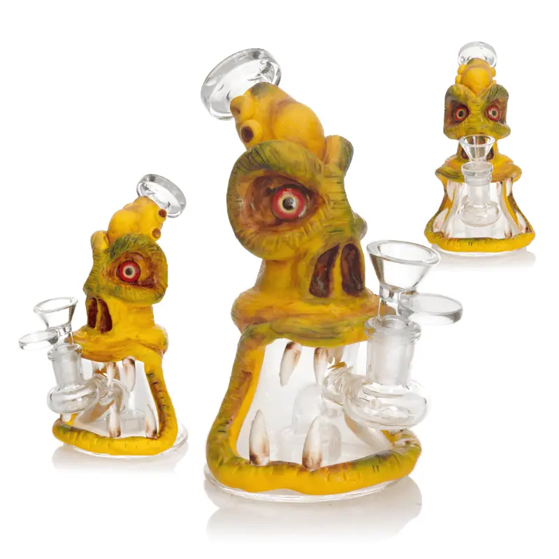 WATERPIPE 6.5" YELLOW MONSTER HONEYCOMB PERC