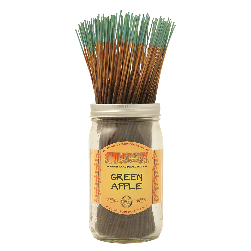 [Q-4056-44] WILD BERRY 100 INCENSE STICKS (Green Apple)