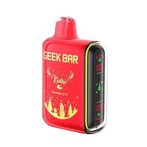 [Q-2072-04] GEEK BAR PULSE DISPOSABLE VAPE 15000 PUFFS 5PK 16ML SOUR (Sour Strawberry)