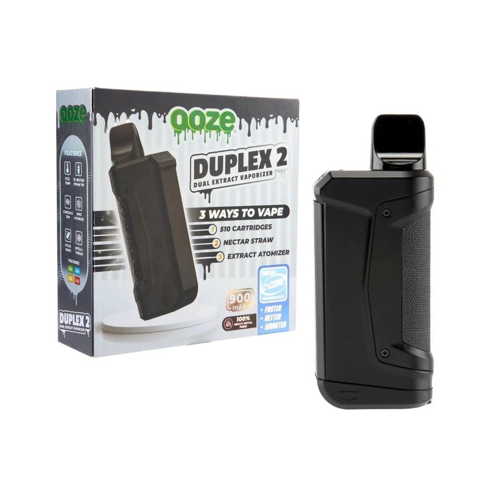 [Q-3003-01] OOZE DUPLEX 2 – 900 MAH C-CORE VAPORIZER (Panther Black)