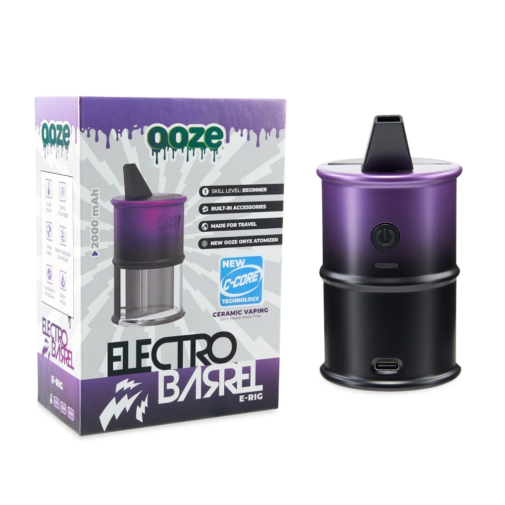 [Q-3005-05] OOZE ELECTRO BARREL E-RIG – C-CORE 2000 MAH (Galaxy Purple)