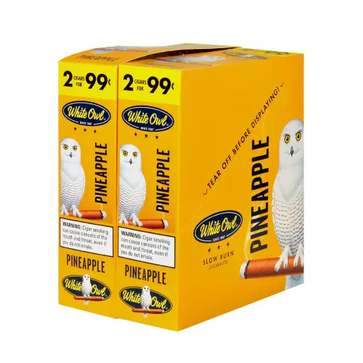 [Q-4007-13] WHITE OWL 2/.99 30/2PK (Pineapple)