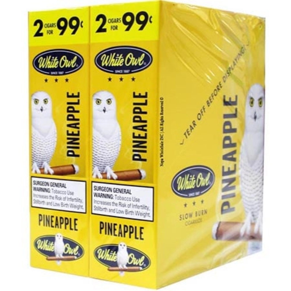 [Q-4007-13] WHITE OWL 2/.99 30/2PK (Pineapple)