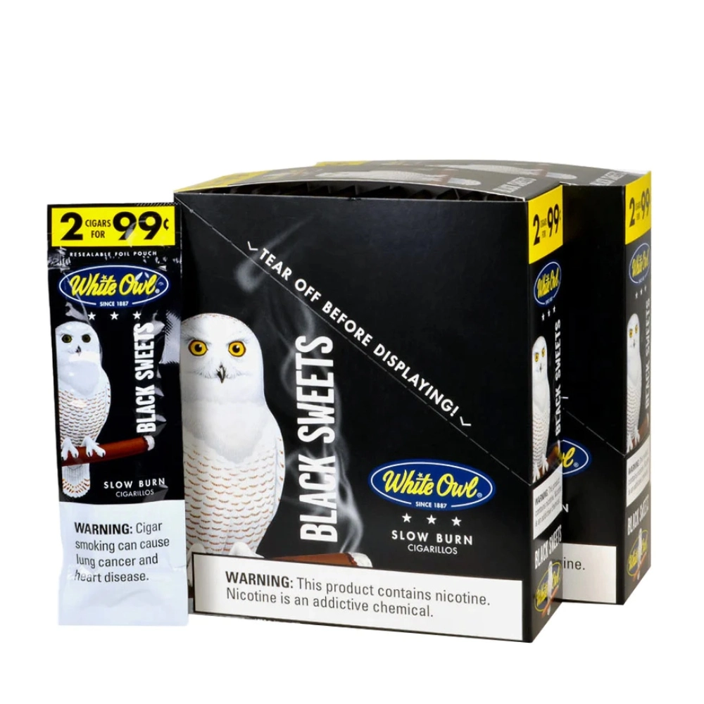 [Q-4007-14] WHITE OWL 2/.99 30/2PK (Black)