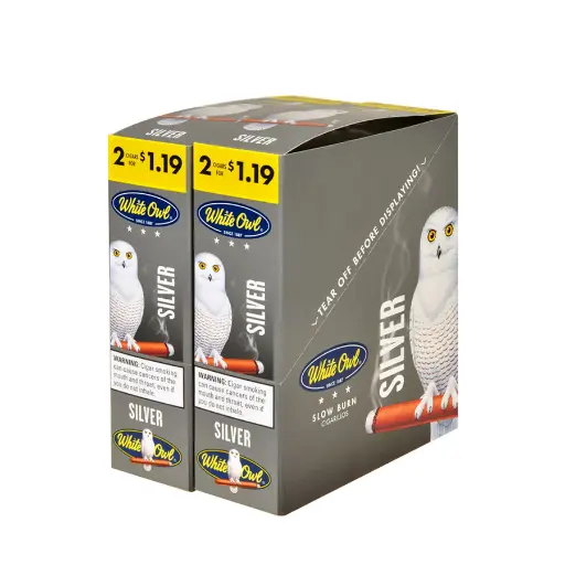 [Q-4008-10] WHITE OWL 2/1.19 30/2PK (Silver)