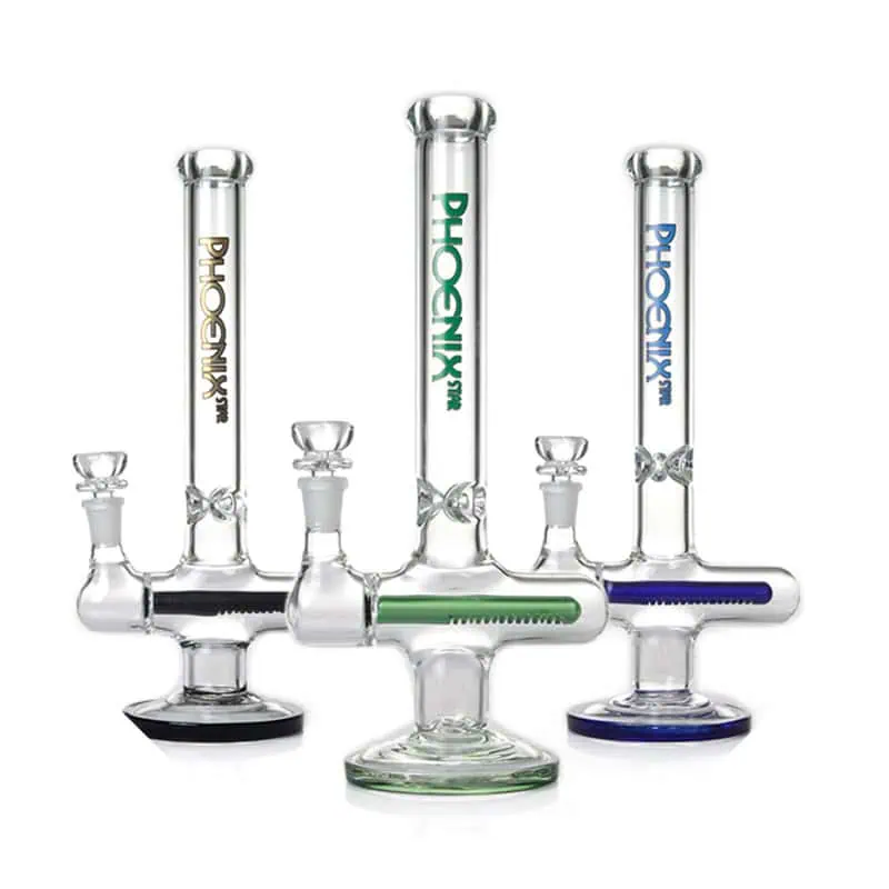 WATERPIPE 12" INCLINE PERC THICK GLASS