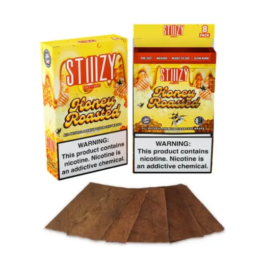 [Q-3635-03] STIIIZY - PREMIUM ALL NATURAL LEAF WRAPS 5CT (Honey Roasted)