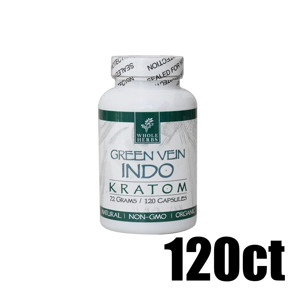 [Q-4049-04] WHOLE HERBS KRATOM 120CT (Green Vein Indo)