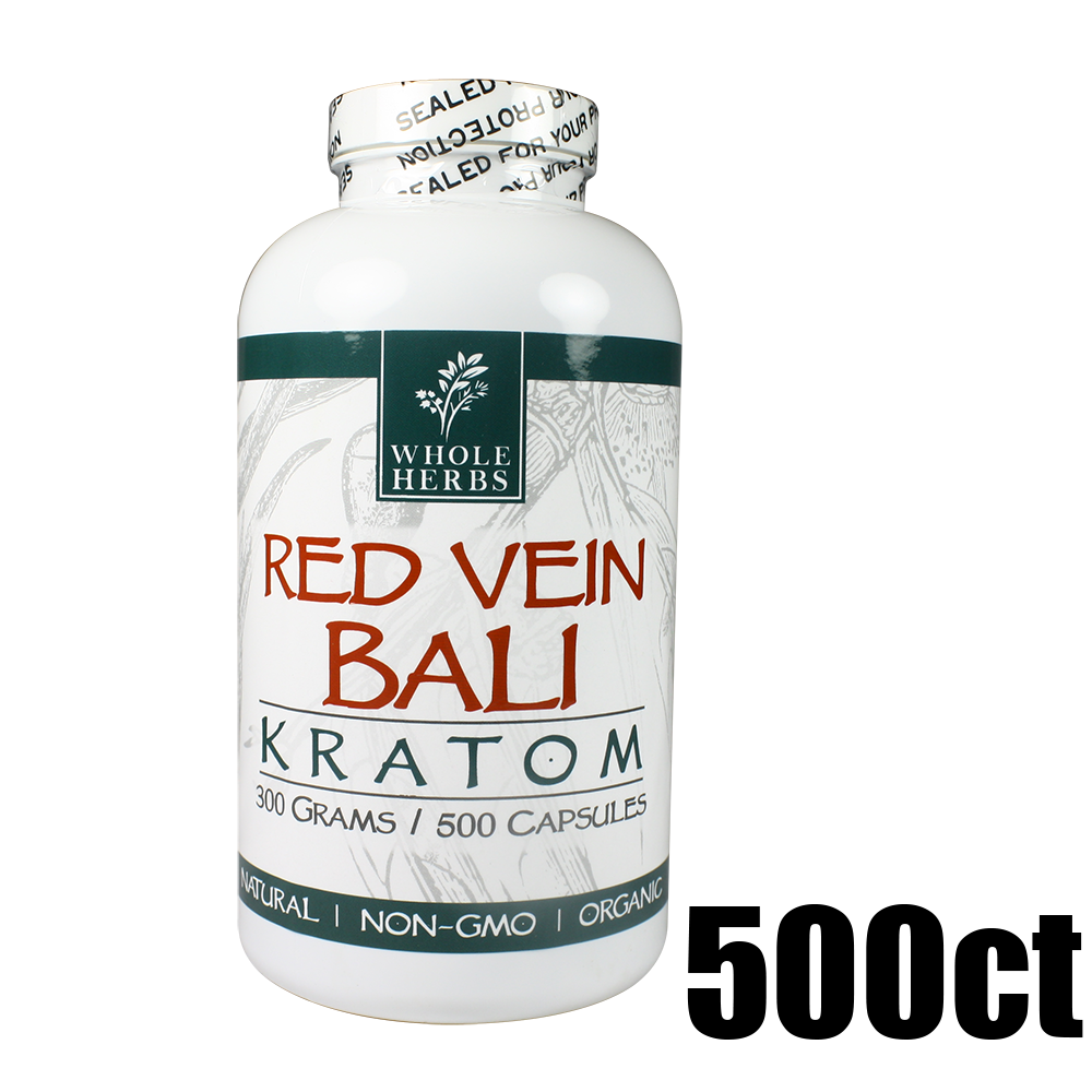 [Q-4051-02] WHOLE HERBS KRATOM 500CT (Red Vein Bali)