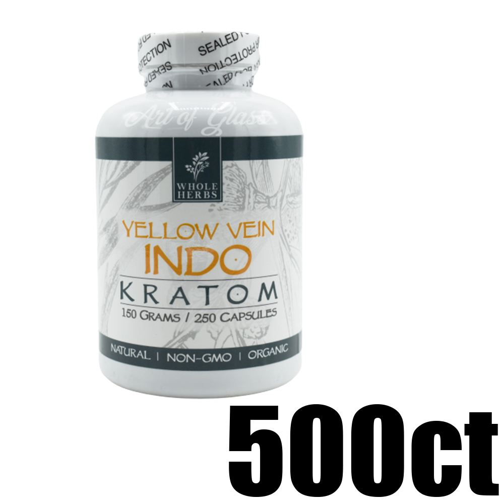 [Q-4051-01] WHOLE HERBS KRATOM 500CT (Yellow Vein Indo)