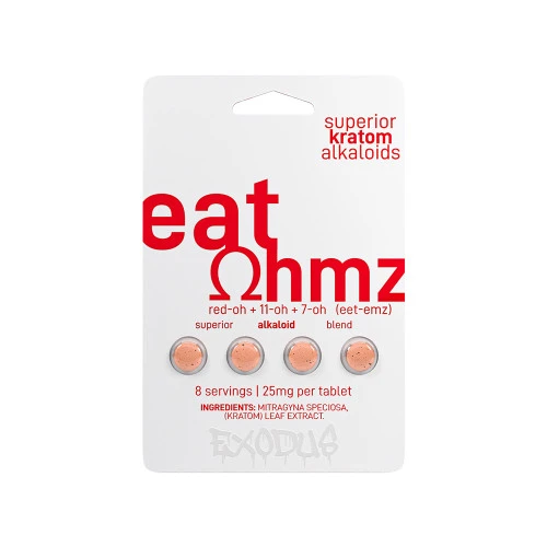 INVERT EAT OHMZ (7-HYDROXYMITRAGYNINE) KRATOM BOX 6