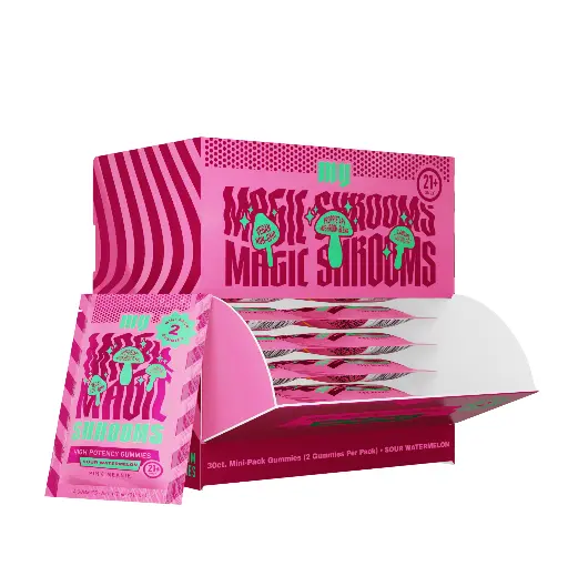 [Q-4362-03] MY MAGIC MUSHROOM GUMMIES MINI 2PK 30CT (Sour Watermelon)