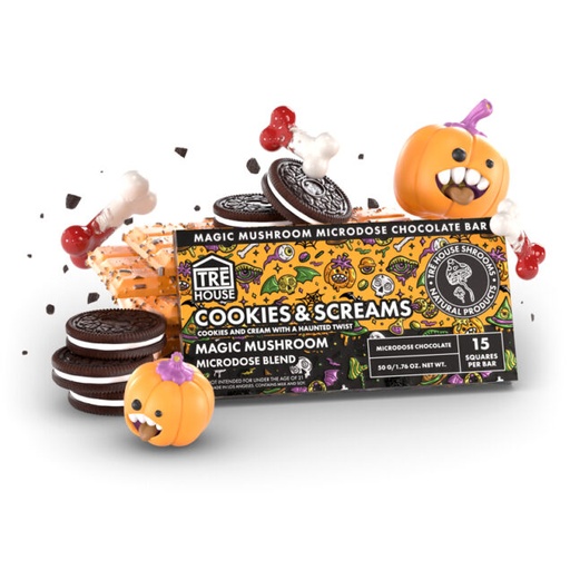 [Q-4351-03] MAGIC MUSHROOMS CHOCOLATE BAR (Cookies & Screams)