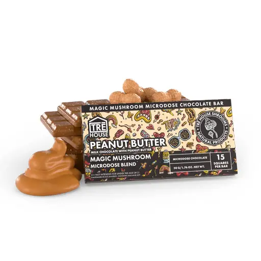 [Q-4351-05] MAGIC MUSHROOMS CHOCOLATE BAR (Peanut Butter)