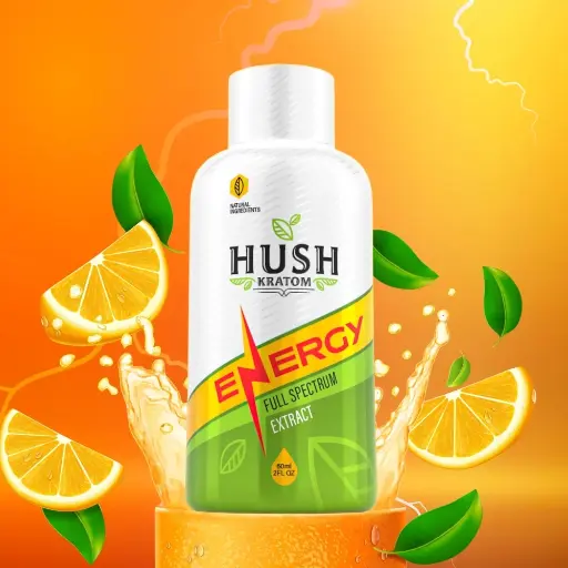 [Q-2627-06] HUSH DISPLAY OF 12CT (Energy 2oz Kratom Shot)