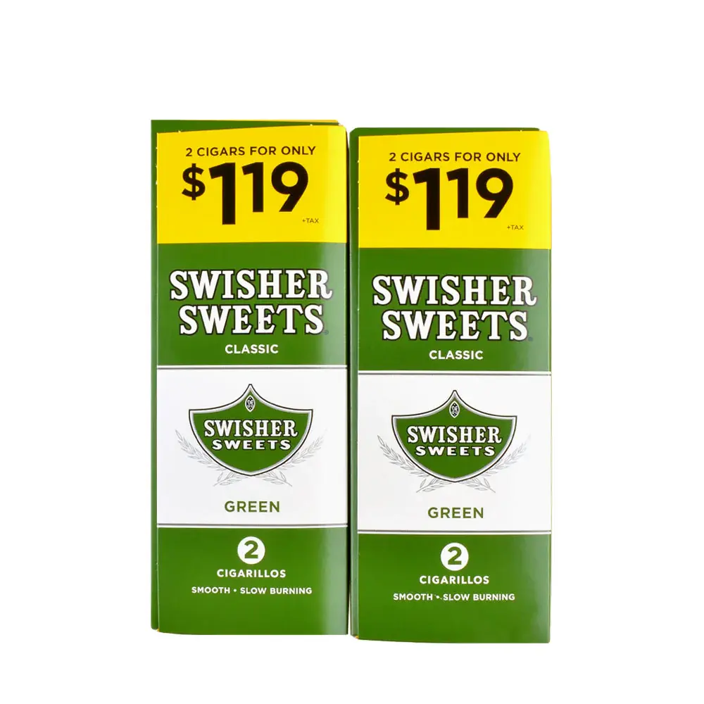 [Q-3644-01] SWISHER SWEET 2/1.19 30/2PK (Green Sweet)