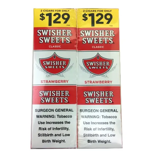 [Q-3645-02] SWISHER SWEET 2/1.29 30/2PK  (Sweet Strawberry)