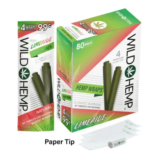 [Q-4070-02] WILD HEMP WRAPS (Limeaide)