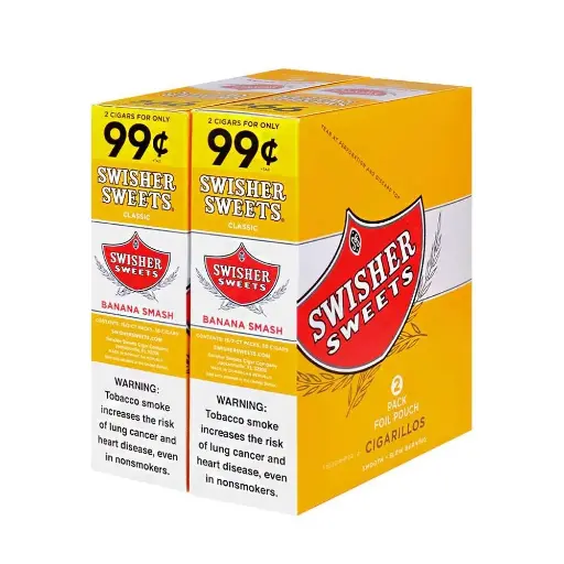 [Q-3643-03] SWISHER SWEET 2/$.99 30/2PK (Banana Smash)