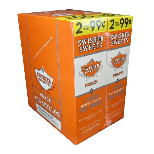 [Q-3643-02] SWISHER SWEET 2/$.99 30/2PK (Sweet Peach)