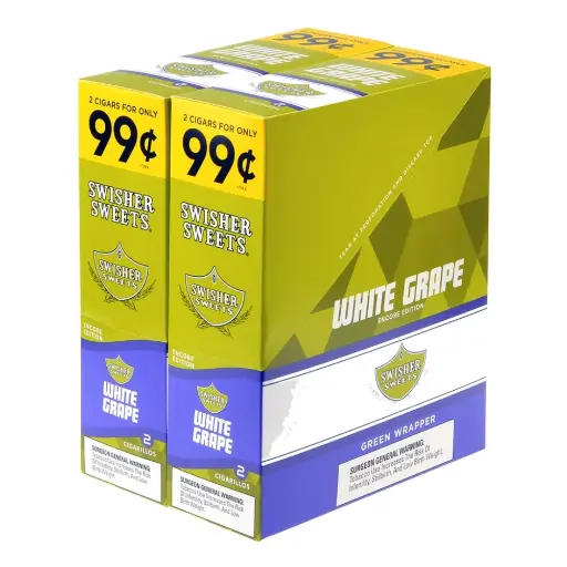 [Q-3643-01] SWISHER SWEET 2/$.99 30/2PK (White Grape)