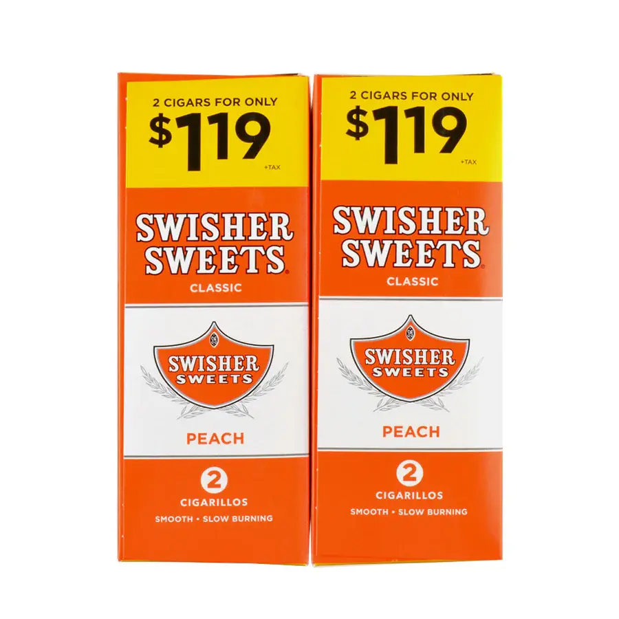 [Q-3644-06] SWISHER SWEET 2/1.19 30/2PK (Peach)