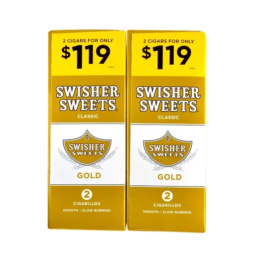 [Q-3644-07] SWISHER SWEET 2/1.19 30/2PK (Gold)