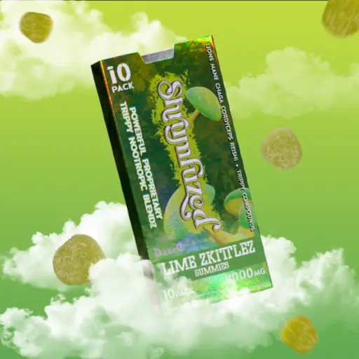 SHRUMFUZED GUMMIES 8000MG 10PK 5PER BOX (Lime Zkittlez)