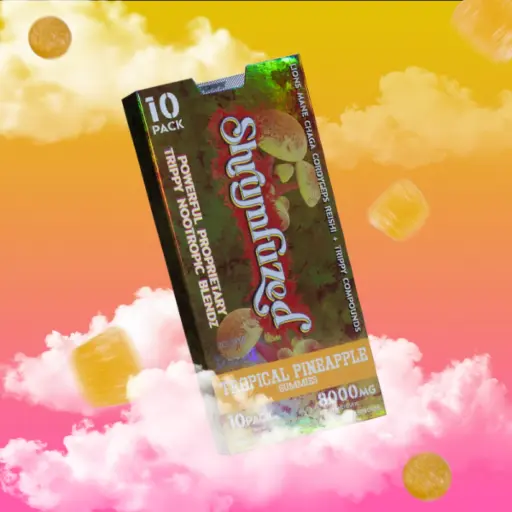 [Q-4352-06] SHRUMFUZED GUMMIES 8000MG  10PK  5 PER BOX (Tropical Pineapple)