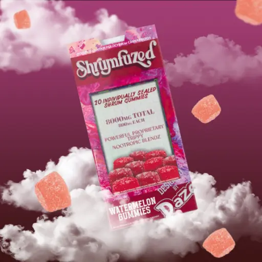 [Q-4352-07] SHRUMFUZED GUMMIES 8000MG  10PK  5 PER BOX (Watermelon)