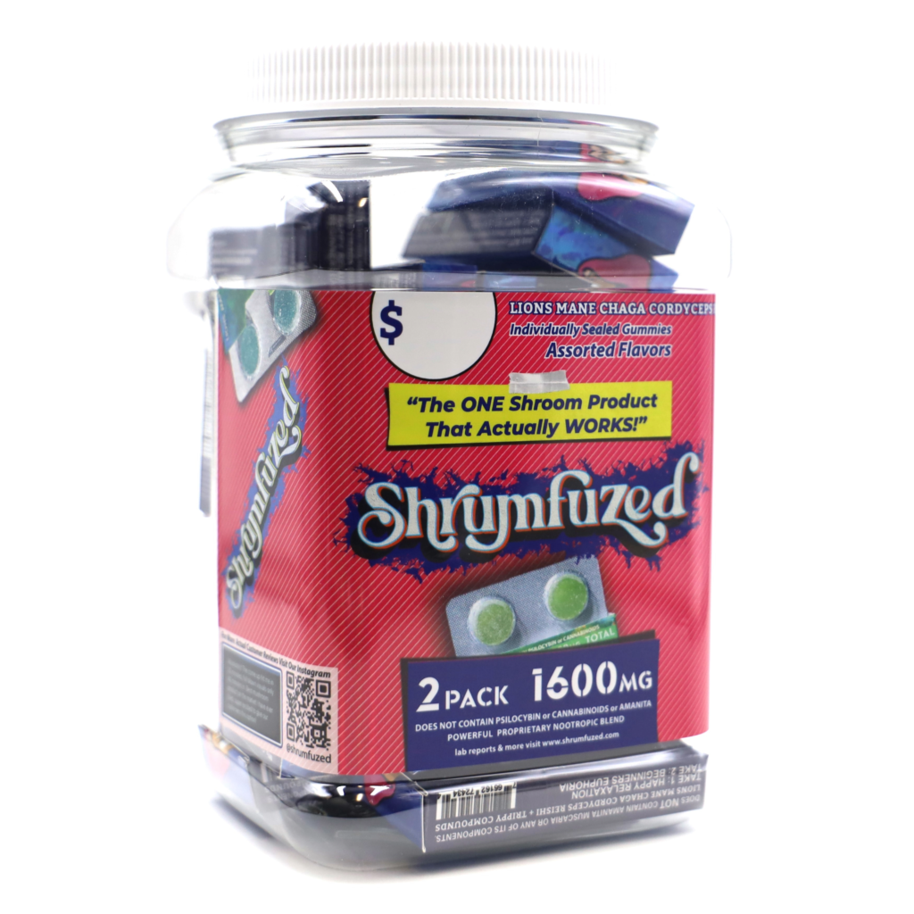 SHRUMFUZED 2PK GUMMY ASSORTED FLAVORS (20CT TUB)