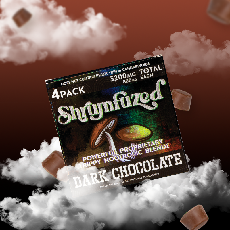 SHRUMFUZED 4PK CHOCOLATES 800MG EACH 10PER BOX