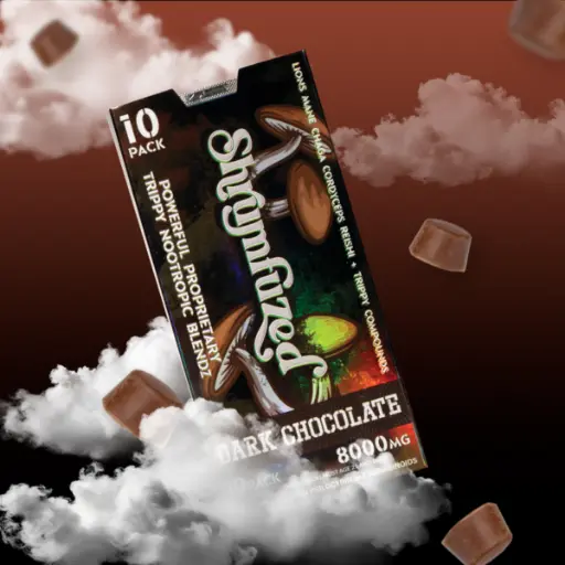 [Q-4357-01] SHRUMFUZED CHOCOLATE 8000MG 10CT 5 PER BOX (Dark Chocolate)