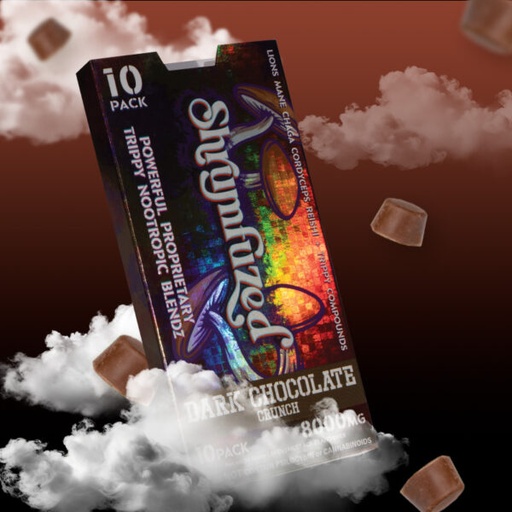 [Q-4357-02] SHRUMFUZED CHOCOLATE 8000MG 10CT 5 PER BOX (Dark Chocolate Crunch)