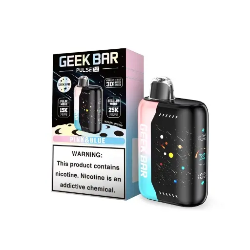 [Q-2074-01] GEEK BAR PULSE X 25000 18ML METEOR EDITION (Pink & Blue)